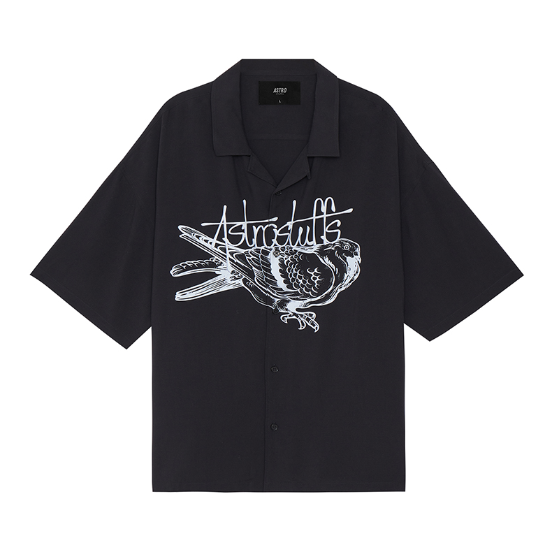 ASTRO stuffs☆Animalコレクション☆ハワイシャツ（S）☆鳩